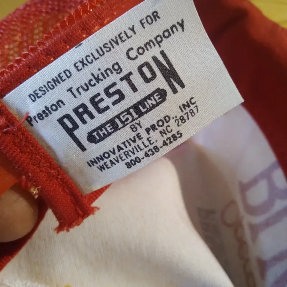 Vintage Preston Trucking 151 Line Operation Buckeye Snap Back Trucker Hat